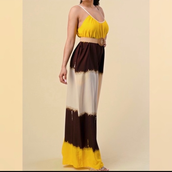 Oversized Tie Dye Wide Leg Jumpsuit Size S - Picture 4 of 16